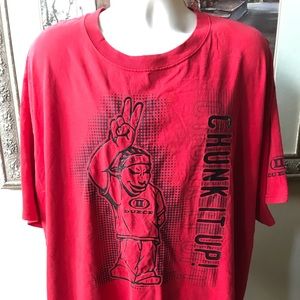 DUECE (3XL) Red ~ Chunk It Up  PEACE T-Shirt